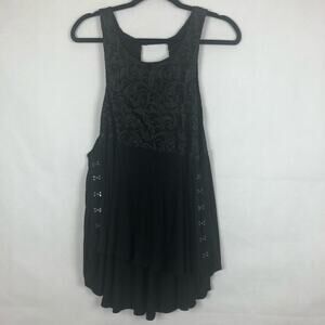 Tokyo Darling Top Womens Medium Mesh Lace Fairygoth Whimsigoth Boho Edgy Flowy